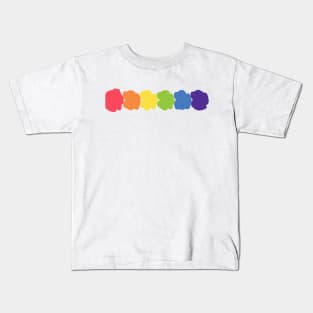 Six Rainbow Colored Blobs Kids T-Shirt